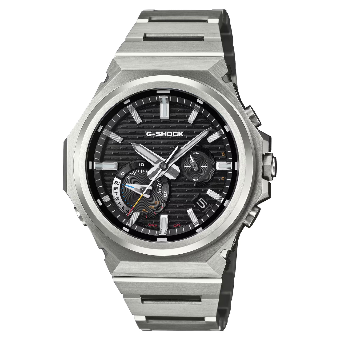 Men's Casio G-Shock G-Steel Analog Tough Solar Watch with Black Dial (Model: GSTB1000D-1A)