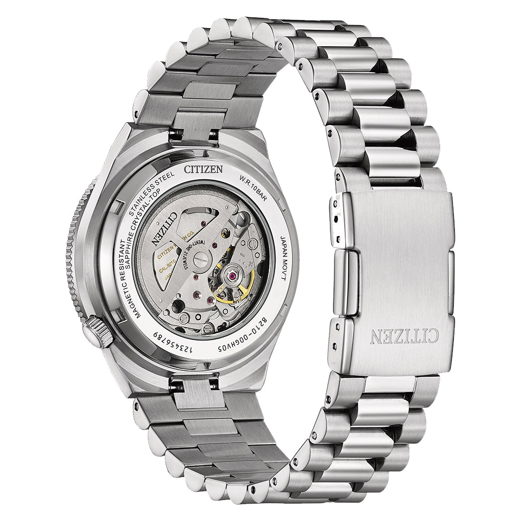 Citizen Tsuyosa Men Black Stainless Steel Watch NJ0238-57E