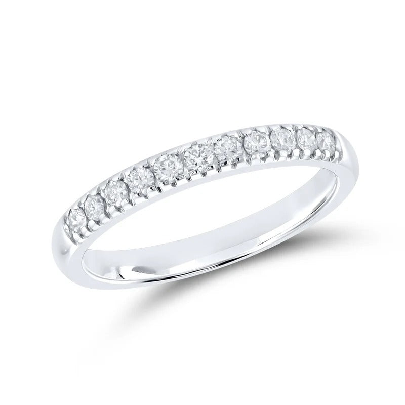 14kt White Gold 0.26 CTW Natural Diamond Band