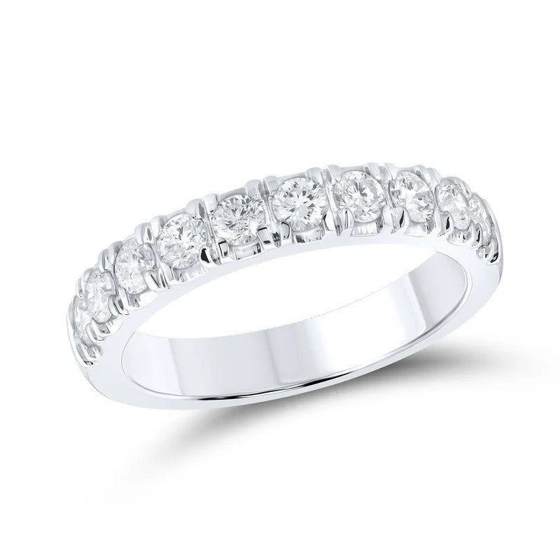 14kt White Gold 0.75 CTW Natural Diamond Band