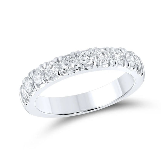 14kt White Gold 0.75 CTW Natural Diamond Band