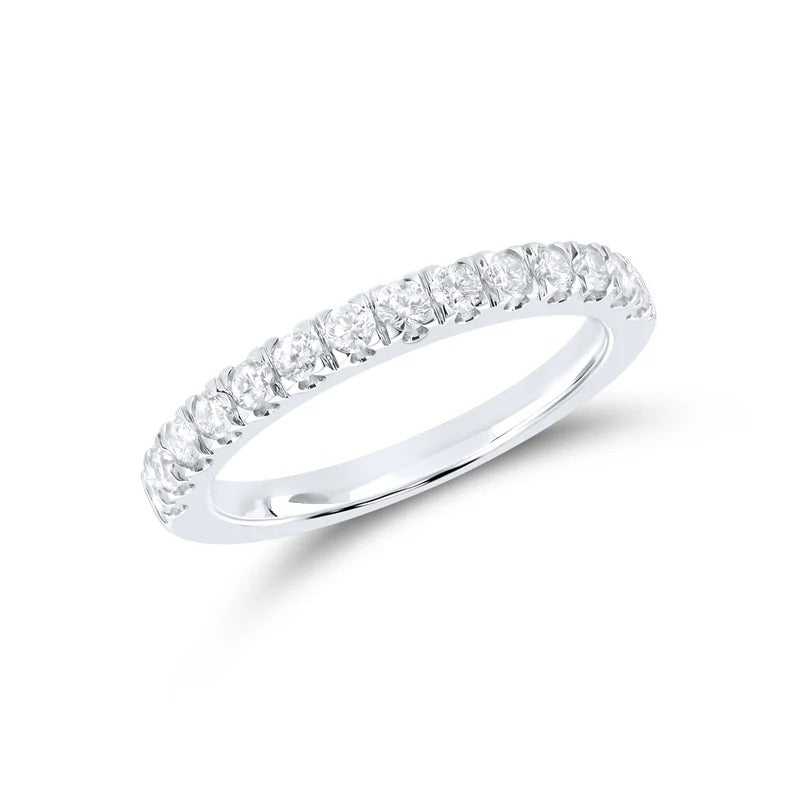 14kt White Gold 0.50 CTW Natural Diamond Band