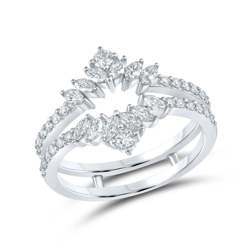 14kt White Gold 0.75 CTW Natural Diamond Enhancer