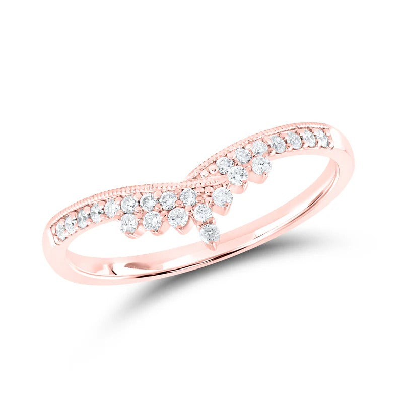 14kt Rose Gold 0.16 CTW Lab Diamond Band