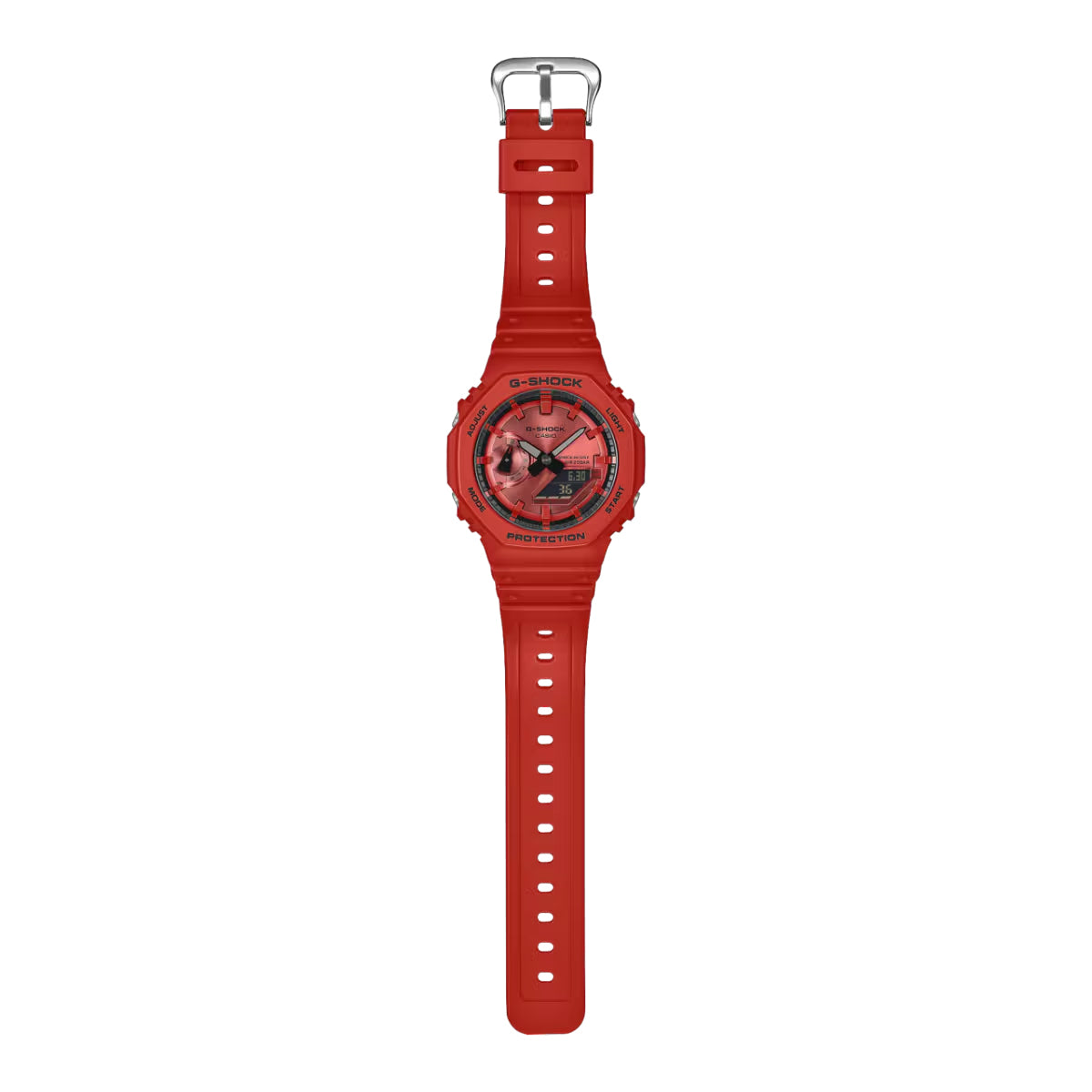 G-Shock Men's 2100 Series Slim Red Ana Digi Bio Based Resin Strap Watch
