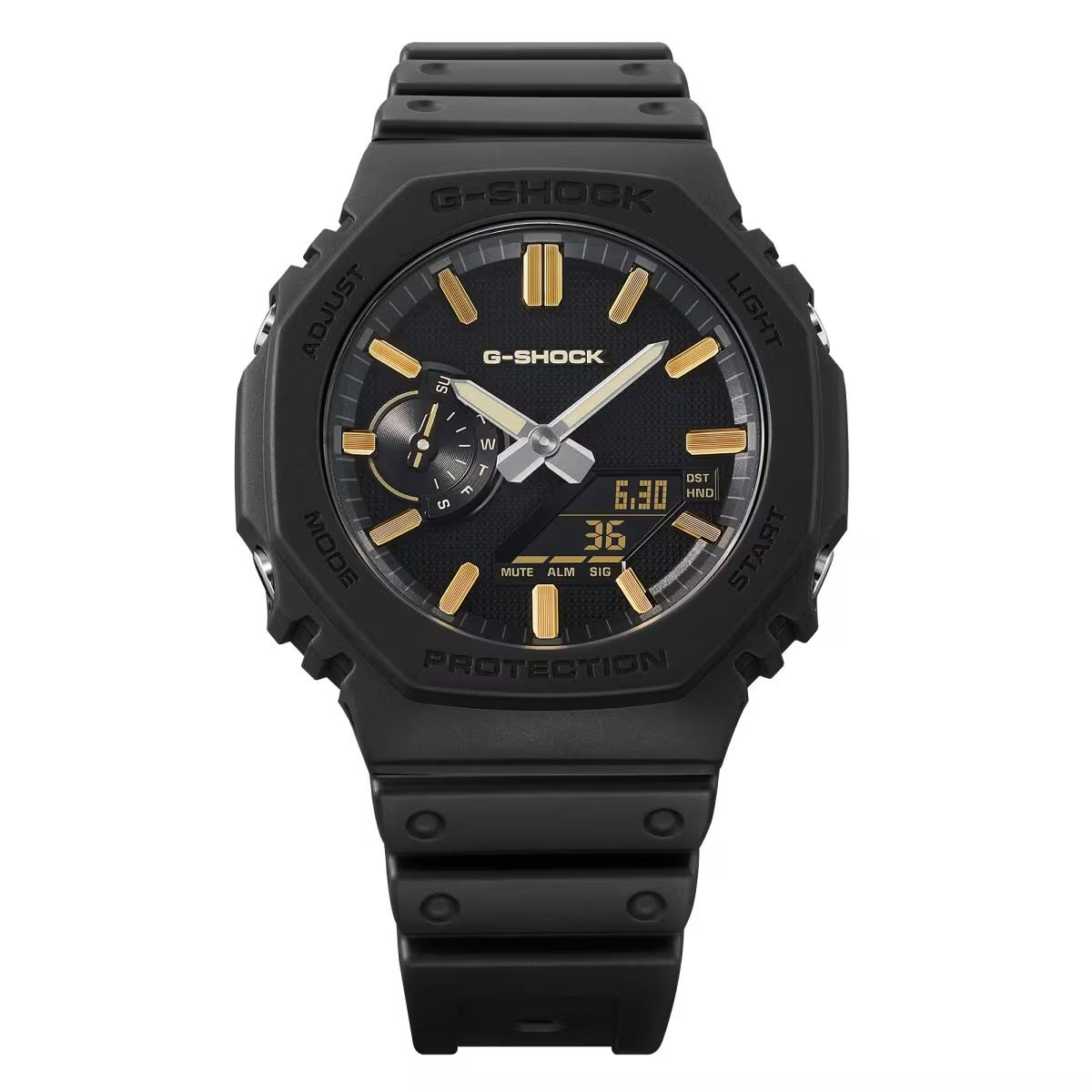 G-Shock GA2100LXB1A9 Luxe Black Series Octagonal Resin Ana-Digi