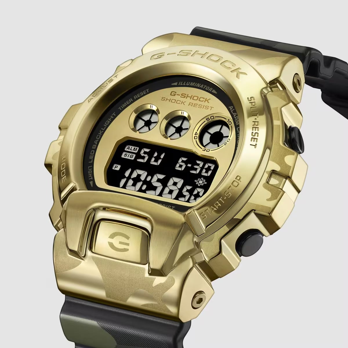 CASIO G-SHOCK GM-6900CMG-3 CAMO AND GOLD Camouflage Digital Men Wrist Watch