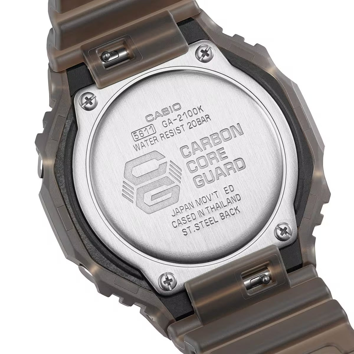 Casio G-Shock Smoke Light Analog-Digital Brown Resin Watch