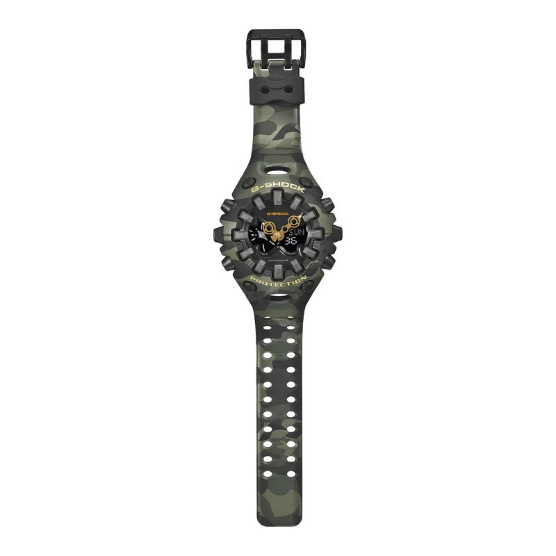 Casio G-Shock Men's Black Camo Resin Watch 58.2mm (GAV01CMG-3A)
