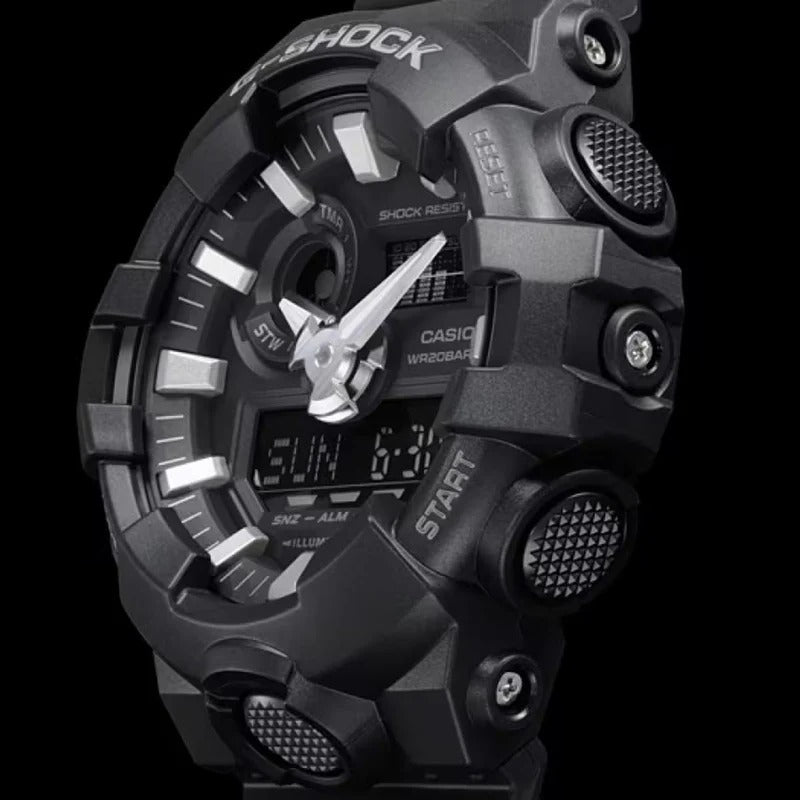 Casio Casio GA700-1B Men's Luxury Watches Black Quartz Ana-Digi Dial Sporty Wrist Watch G-Shock Daily
