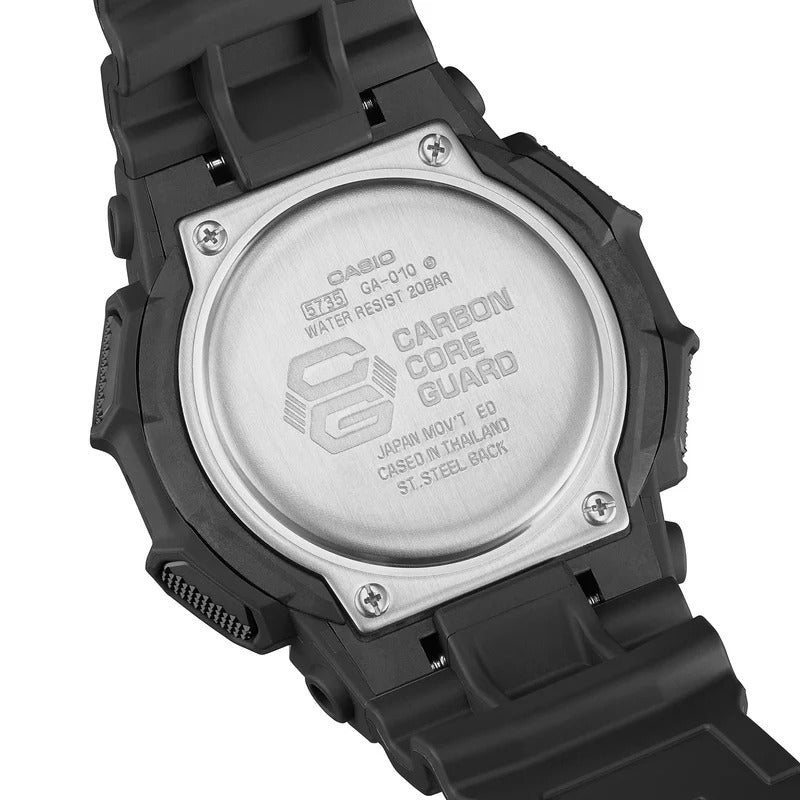 Casio G-Shock Analog-Digital Black Resin Strap Watch - GA-010-1A1