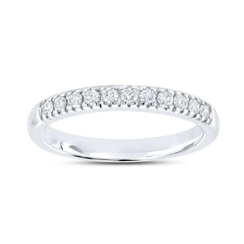 14kt White Gold 0.26 CTW Natural Diamond Band