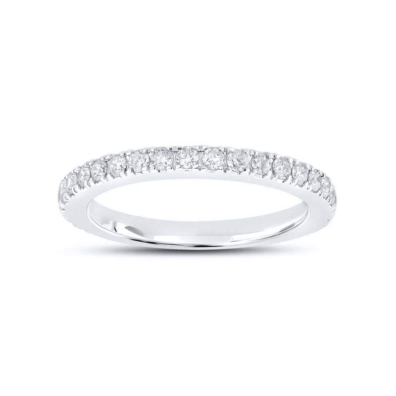 14kt White Gold 0.50 CTW Natural Diamond Band