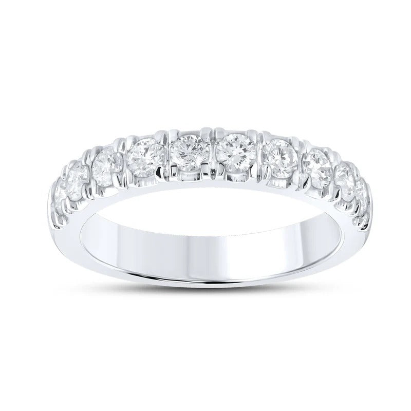 14kt White Gold 0.75 CTW Natural Diamond Band