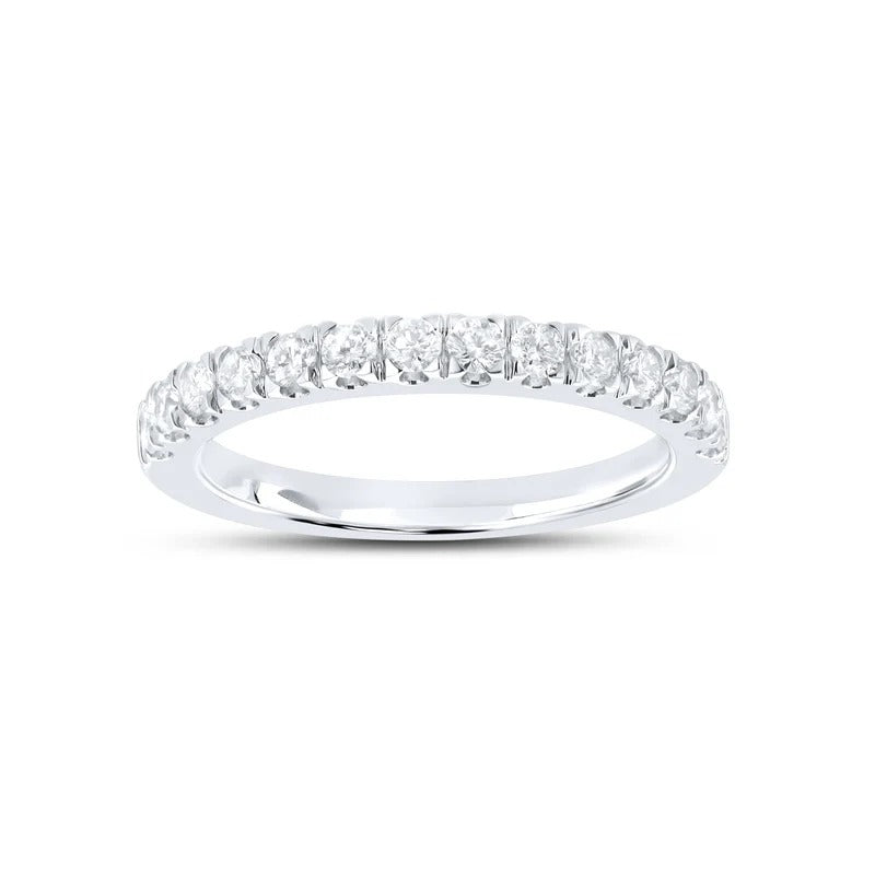 14kt White Gold 0.50 CTW Natural Diamond Band