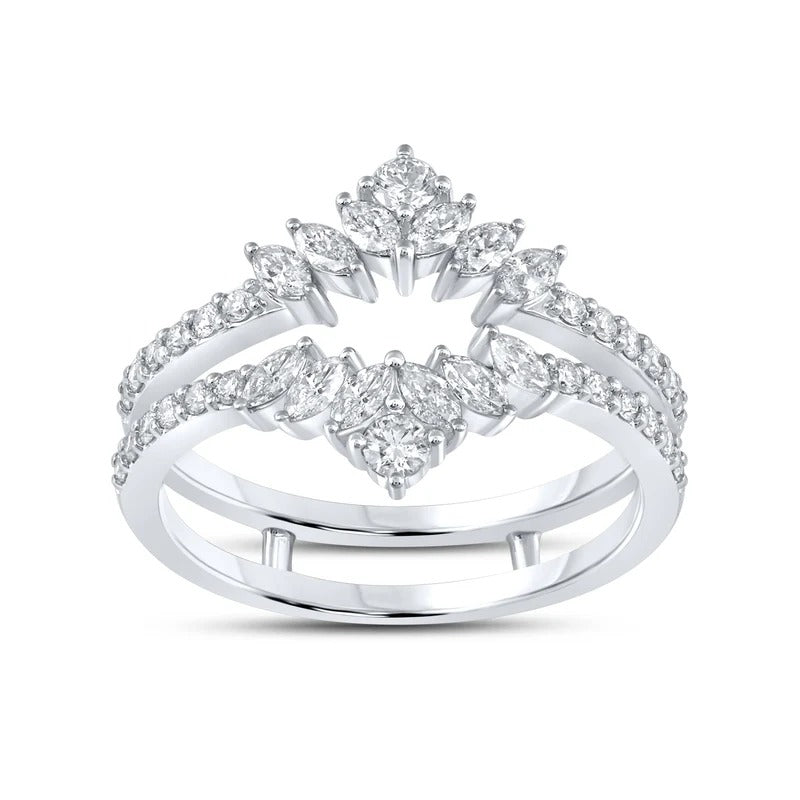 14kt White Gold 0.75 CTW Natural Diamond Enhancer