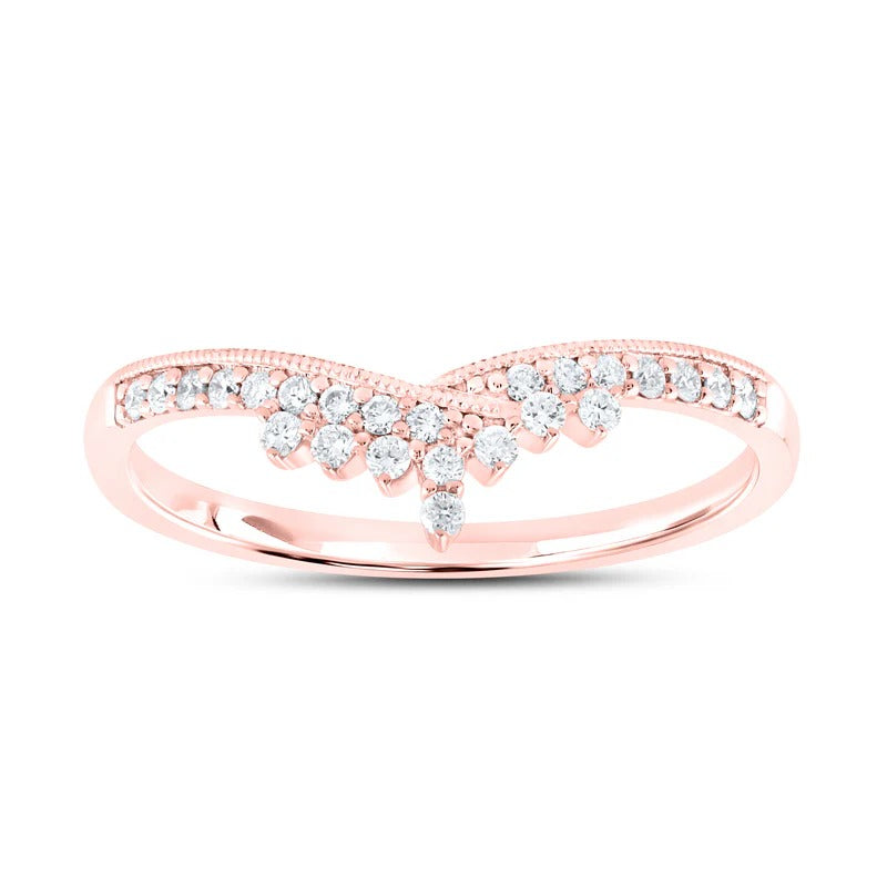 14kt Rose Gold 0.16 CTW Lab Diamond Band