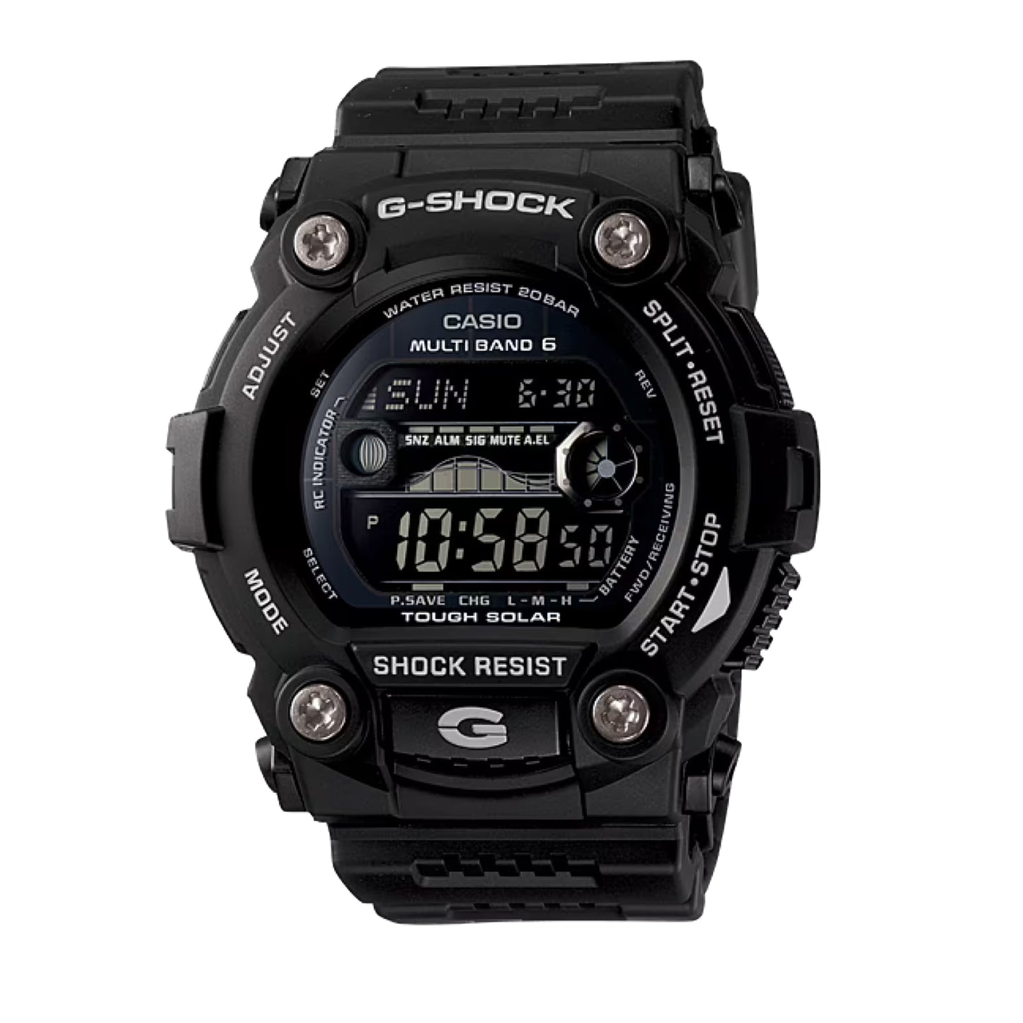 CASIO Solar Atomic Black Watch GW7900B-1