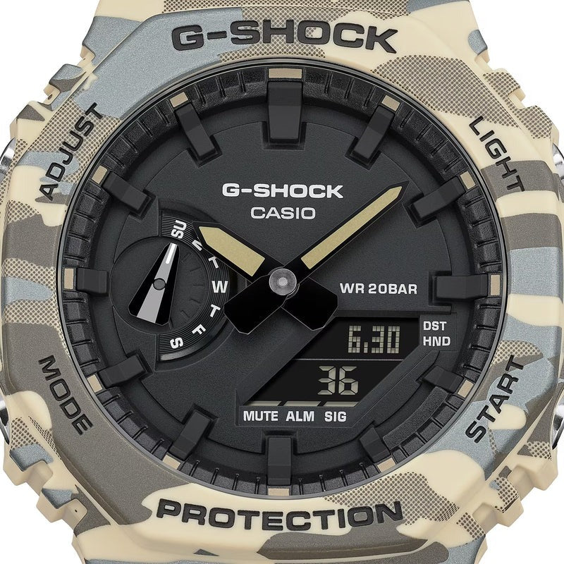 G-Shock Natural Camo Analog & Digital Watch GA2100CM-5A