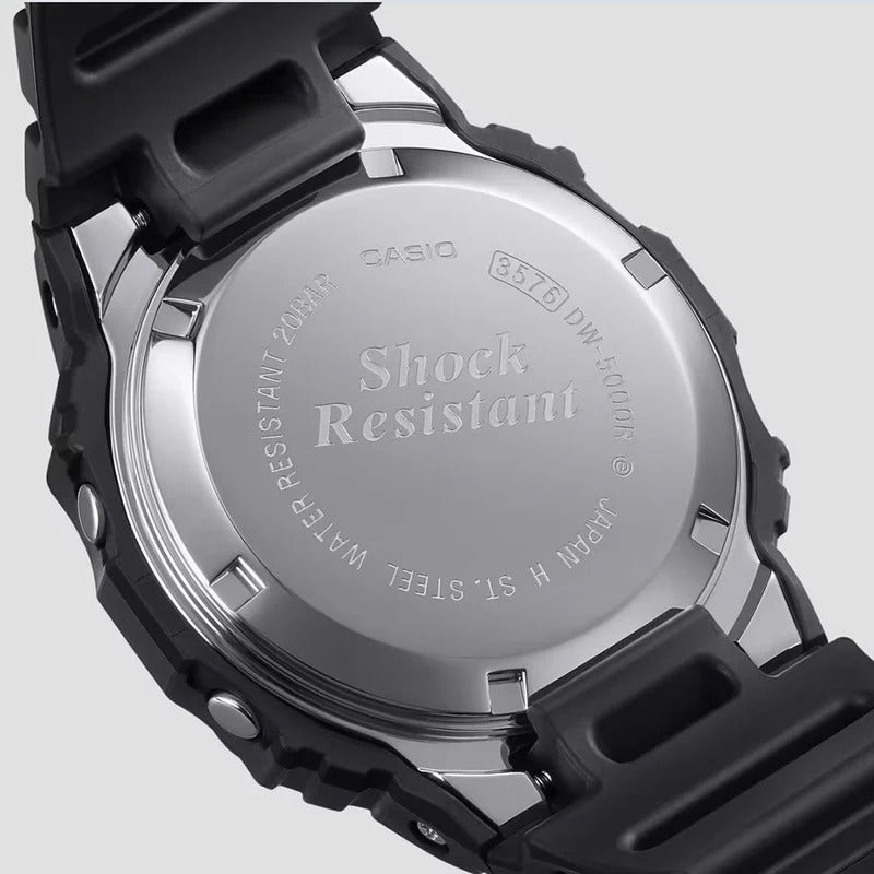 Casio G-Shock Digital 5000 Series Black Resin Watch 42.3mm - DW5000R-1A