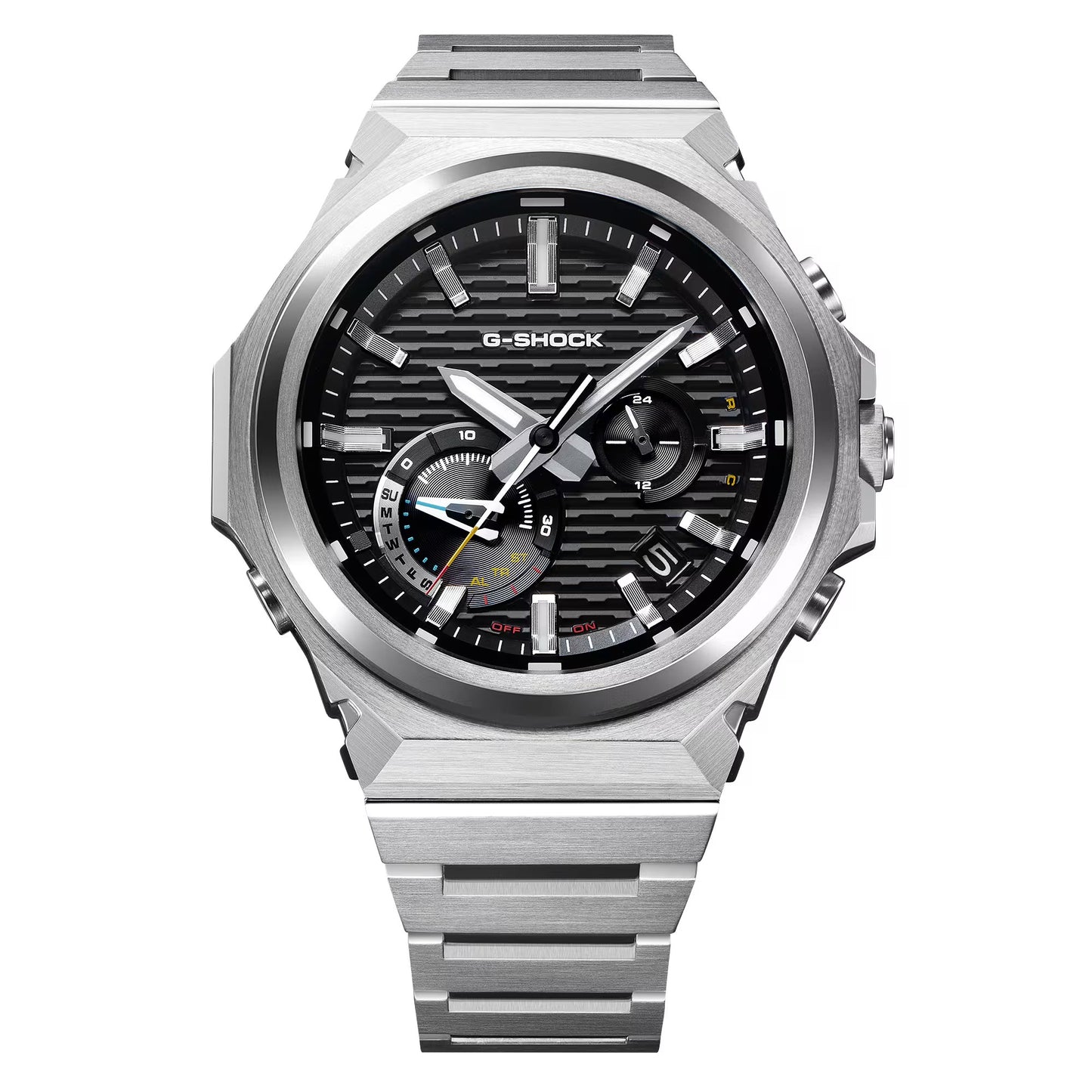 Men's Casio G-Shock G-Steel Analog Tough Solar Watch with Black Dial (Model: GSTB1000D-1A)
