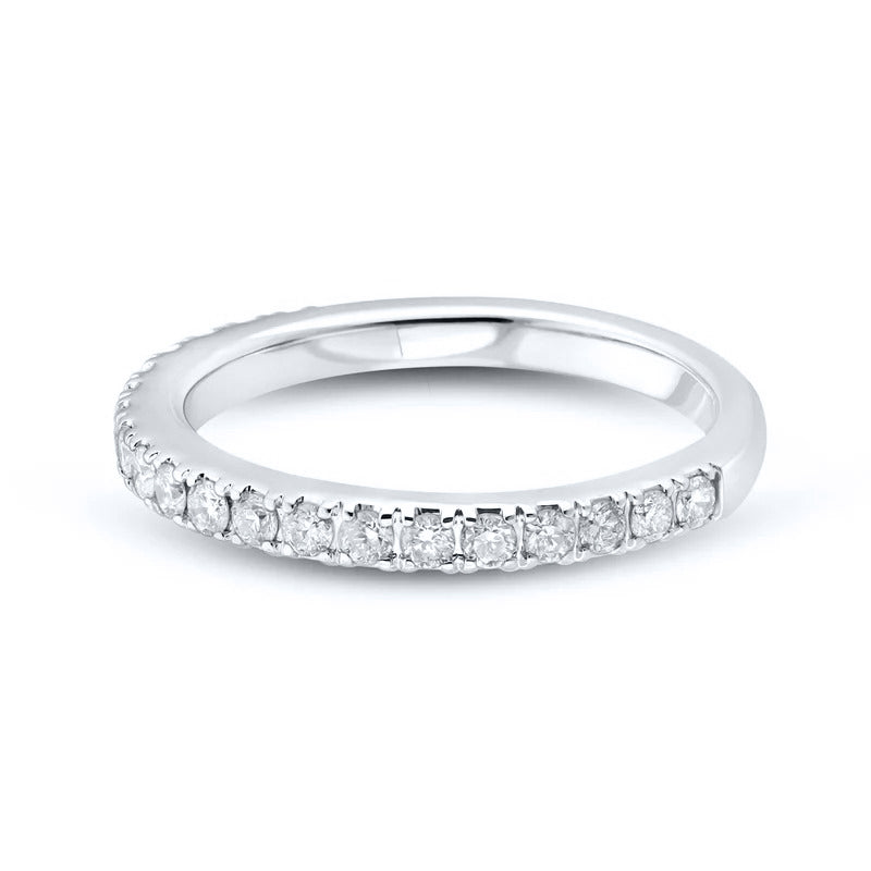 14kt White Gold 0.50 CTW Natural Diamond Band