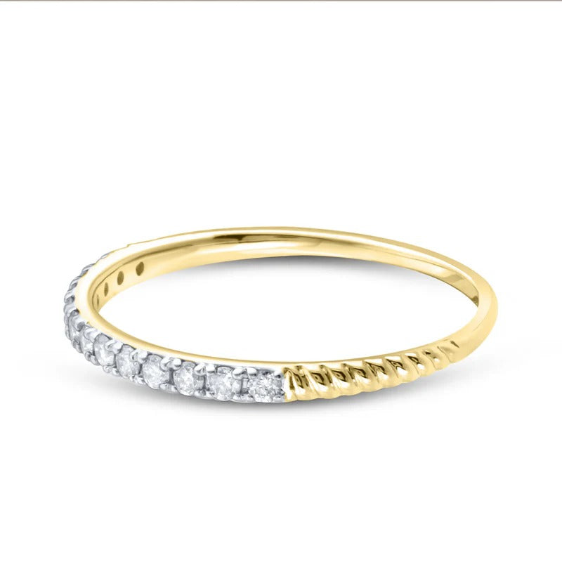 14kt Yellow Gold 0.20 CTW Natural Diamond Band