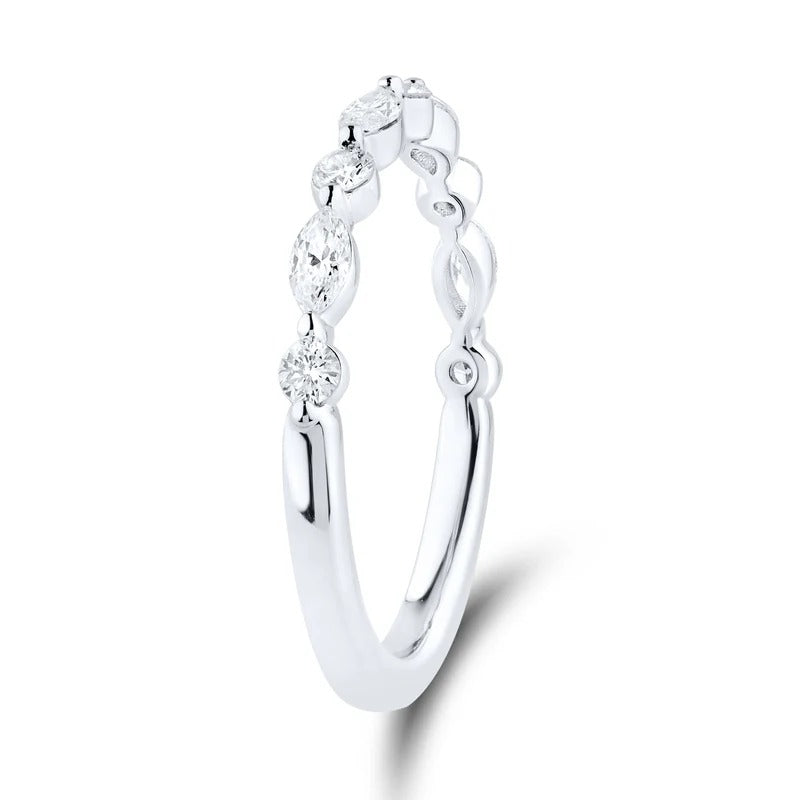 14kt White Gold 0.47 CTW Lab Diamond Band