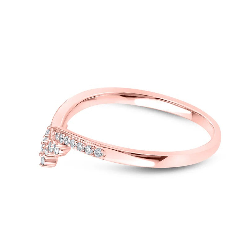 14kt Rose Gold 0.16 CTW Lab Diamond Band