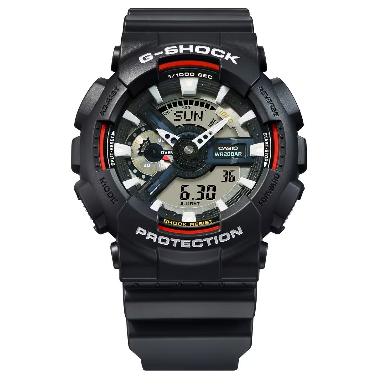 Casio G-Shock Analog-Digital Black Dial Resin Men's Watch GA110RL-1A