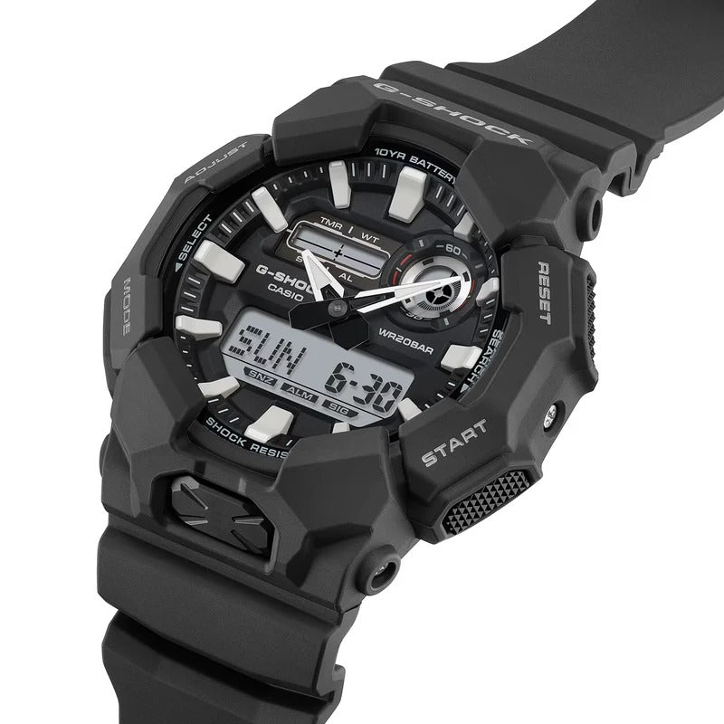Casio G-Shock Analog-Digital Black Resin Strap Watch - GA-010-1A1