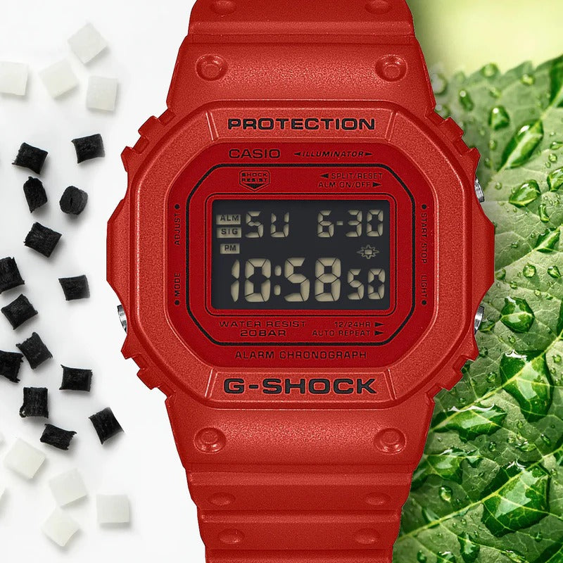 G-Shock DW5600RRB-4 Digital 5600 Series Watch 42.8mm in Red