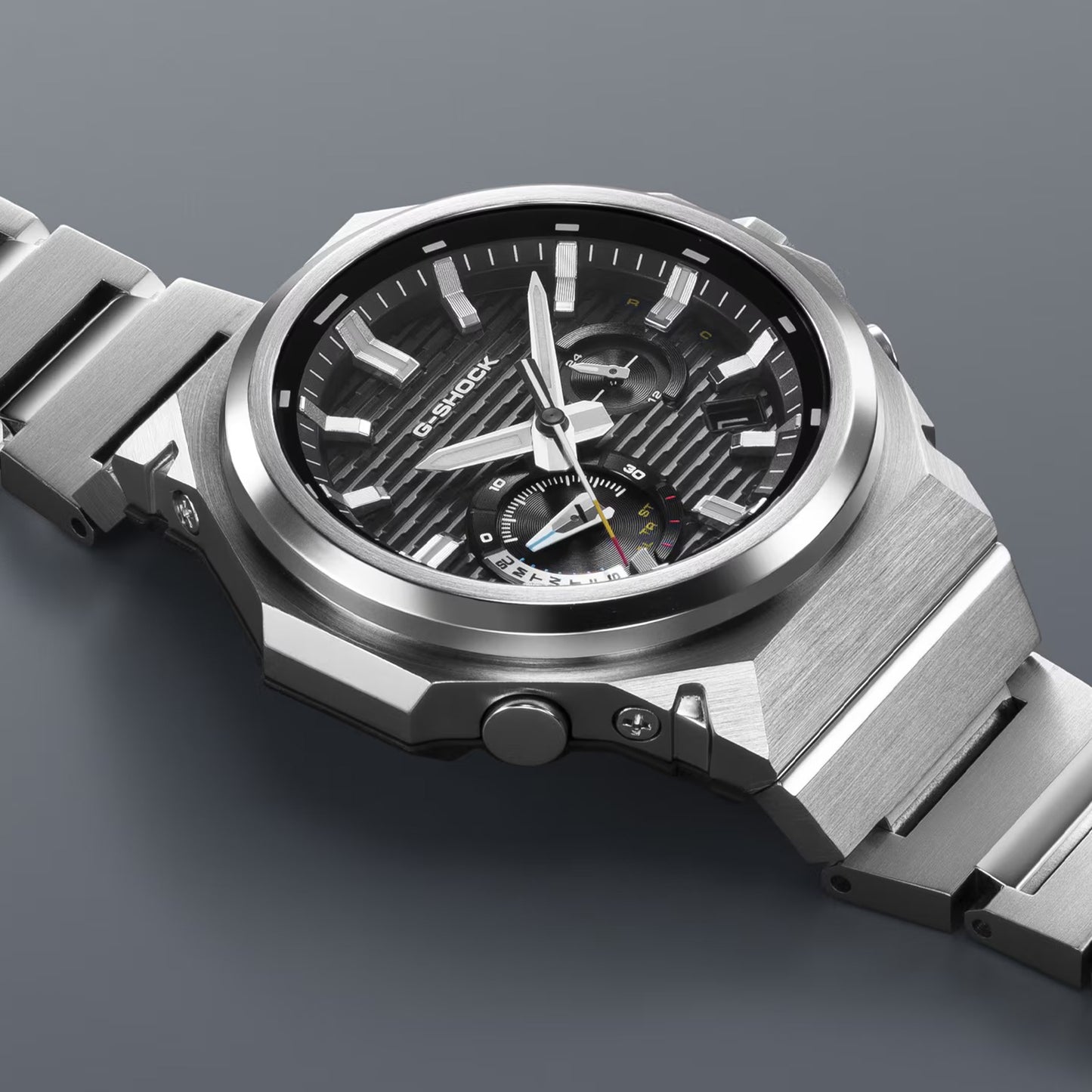 Men's Casio G-Shock G-Steel Analog Tough Solar Watch with Black Dial (Model: GSTB1000D-1A)