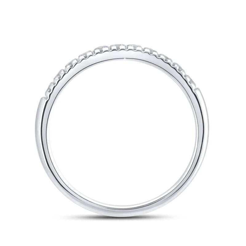 14kt White Gold 0.26 CTW Natural Diamond Band