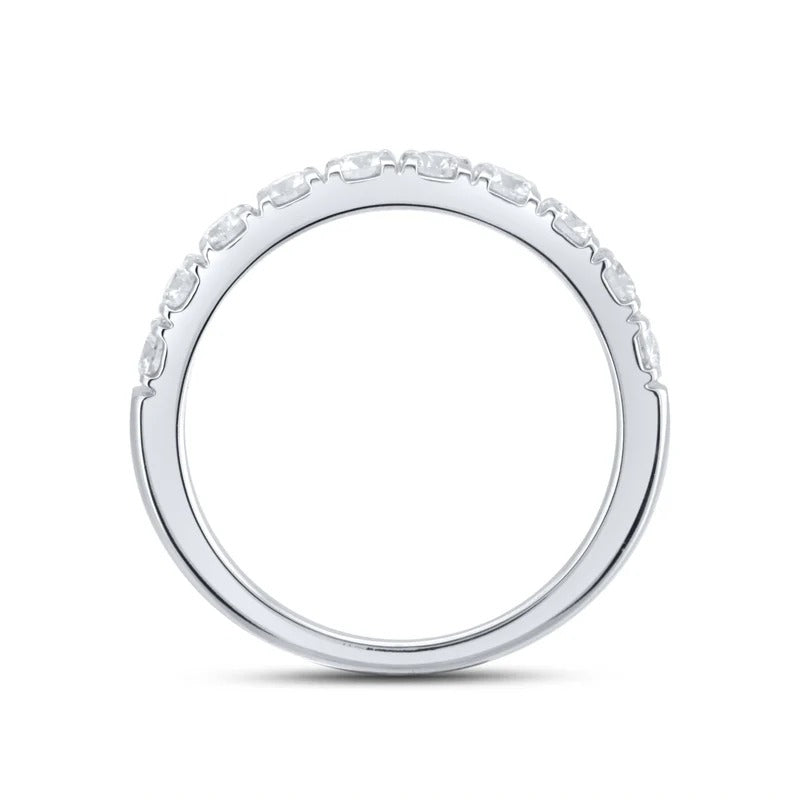 14kt White Gold 0.75 CTW Natural Diamond Band