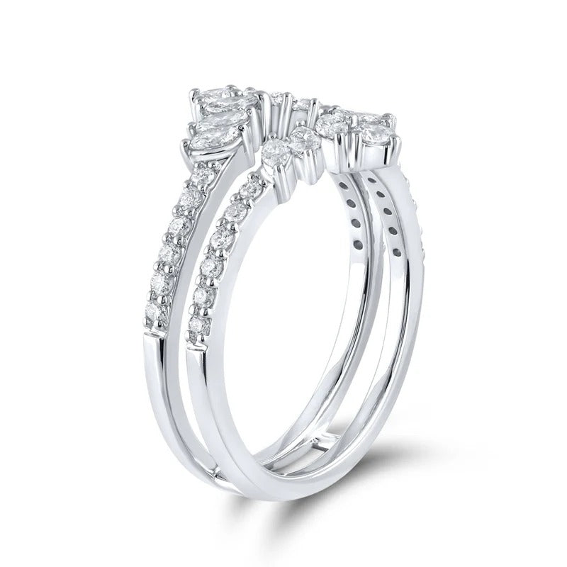 14kt White Gold 0.75 CTW Natural Diamond Enhancer