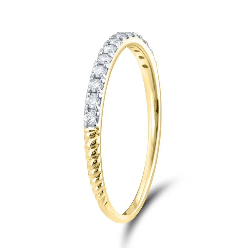 14kt Yellow Gold 0.20 CTW Natural Diamond Band
