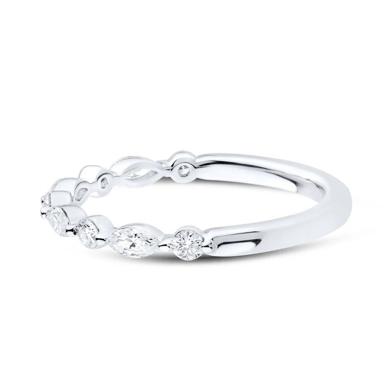 14kt White Gold 0.47 CTW Lab Diamond Band
