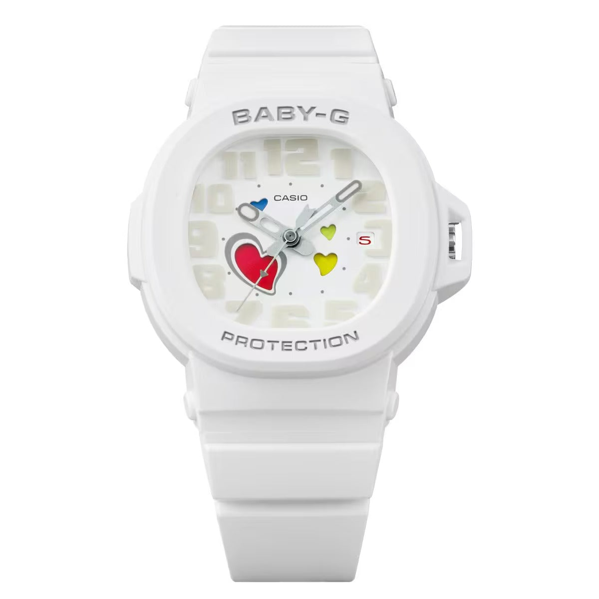 Casio Baby-G BGA-10-7A Women's White Analog Watch, 42mm, 100M Water Resistant