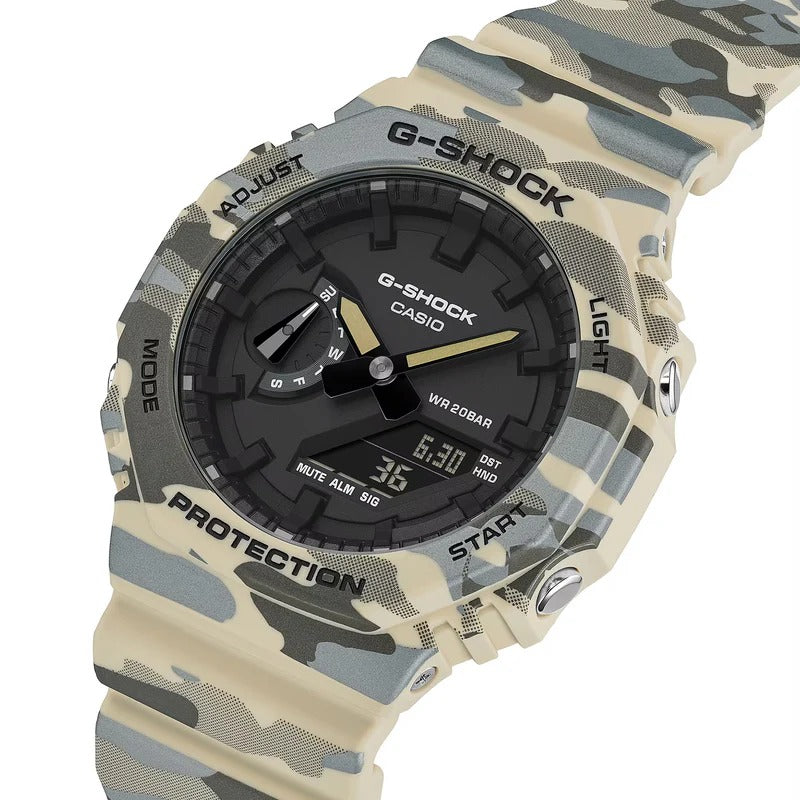 G-Shock Natural Camo Analog & Digital Watch GA2100CM-5A
